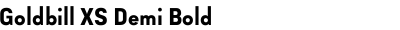 Goldbill XS Demi Bold